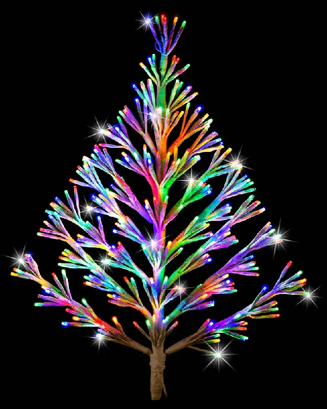 Twinkle Multicolour Christmas LED Sparkle Wall Tree 60cm