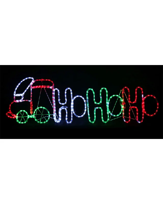 Twinkling Hohoho Train LED Christmas Ropelight 1.3m