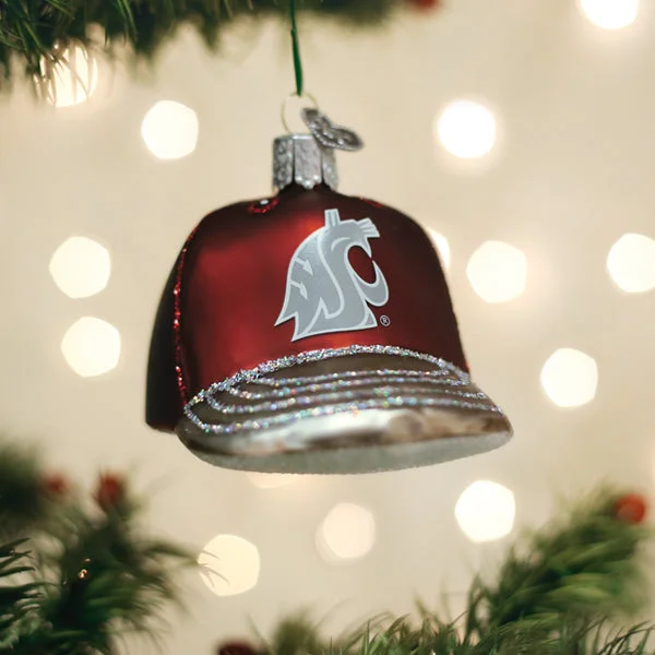 Washington State Baseball Cap Ornament