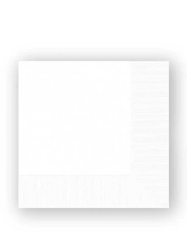 White Lunch Napkins Pack of 20