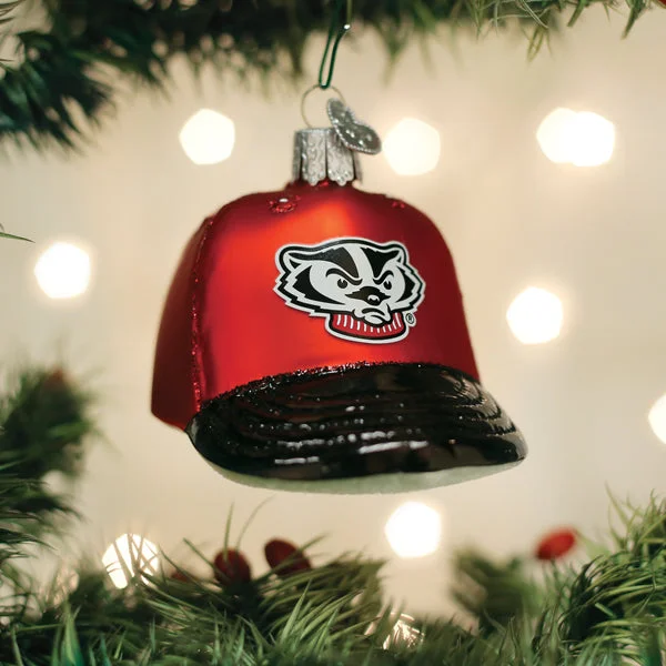 Wisconsin Baseball Cap Ornament