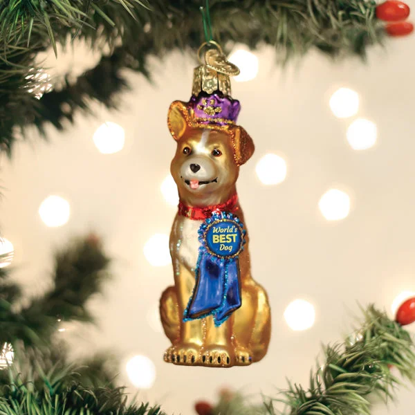 World's Best Dog Ornament